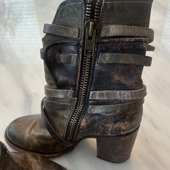 Stylish Women's Ankle Boots - Brown - Picture 7 of 8